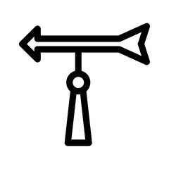 wind direction icon or logo isolated sign symbol vector illustration - high quality black style vector icons