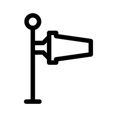 wind direction icon or logo isolated sign symbol vector illustration - high quality black style vector icons
