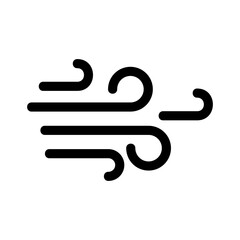 wind icon or logo isolated sign symbol vector illustration - high quality black style vector icons