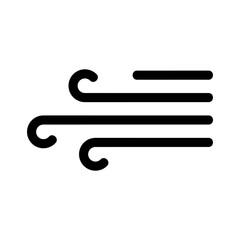 wind icon or logo isolated sign symbol vector illustration - high quality black style vector icons