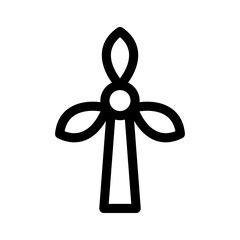 Obraz premium windmill icon or logo isolated sign symbol vector illustration - high quality black style vector icons