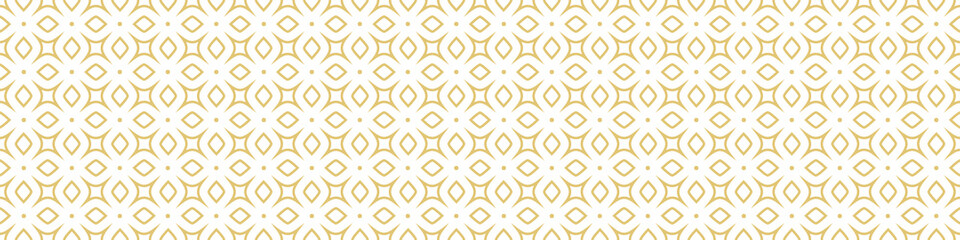 Seamless gold pattern on a white background. Golden weave. Illustration for backgrounds, banners, advertising and creative design