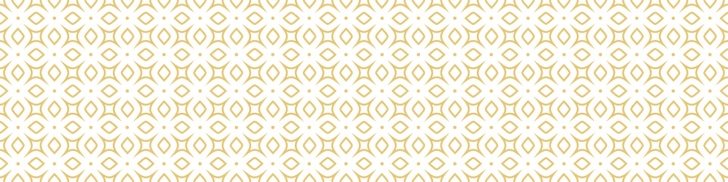 Seamless gold pattern on a white background. Golden weave. Illustration for backgrounds, banners, advertising and creative design