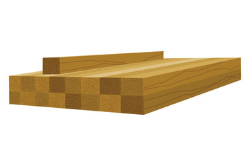 Building material. Heap of beams. Cartoon supplies for buildings works. Construction concept. Illustration can be used for construction sites or illustrate renovation works