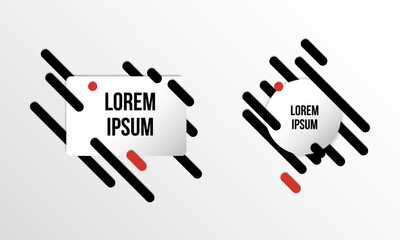 Set of colorful templates with abstract gradient shapes. Neon color lines and cards in a modern trendy design style