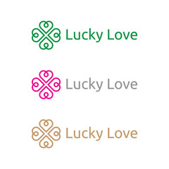 Clover Lucky Love Logo Icon