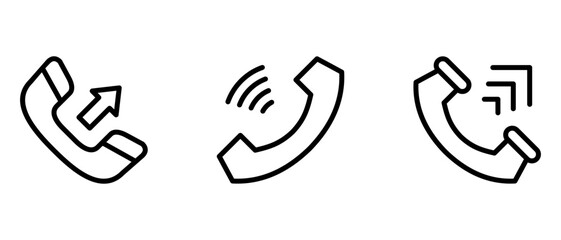 phone icon or logo isolated sign symbol vector illustration - high quality black style vector icons