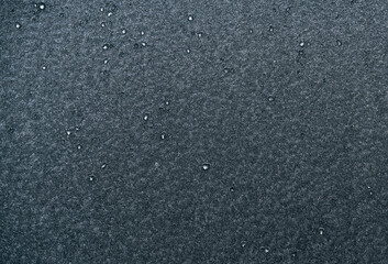 Ice-covered surface. Hoarfrost copy space background. Ice window backdrop.