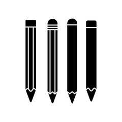 pencil icon in trendy flat style