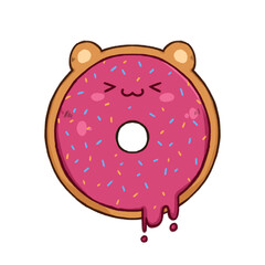 Strawberry doughnut bear