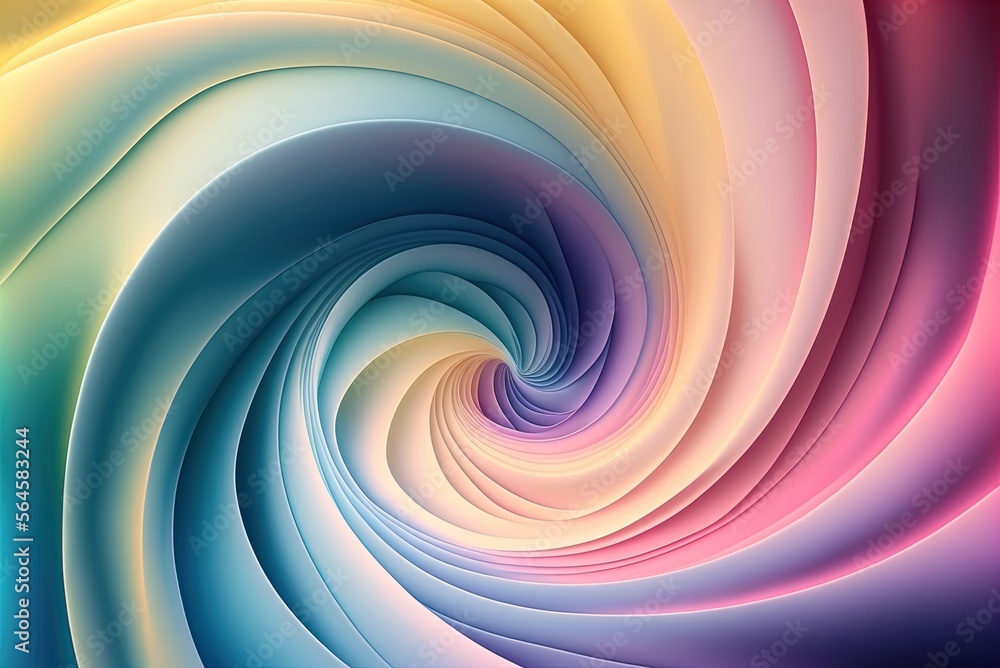 Poster colors whirling in an abstract pattern as a wallpaper header generative ai