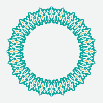 recommend clip art: Decorative line art frame for design template. Elegant vector element Eastern style, place for text. retro outline floral border. Lace illustration for invitations and greeting cards