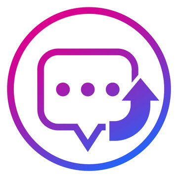 resend message or share icon