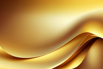 Fototapeta premium golden shiny gradient background Generative AI.