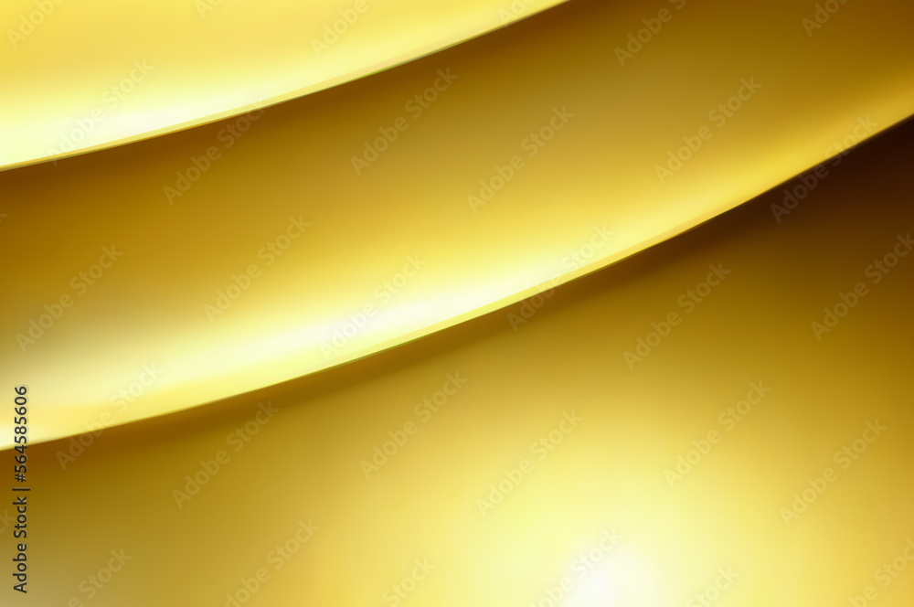 Poster golden background waves gradients generative ai.