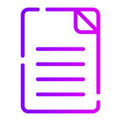 documents gradient icon