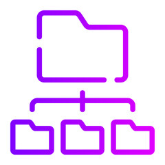 file management gradient icon