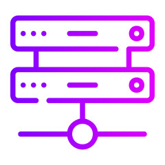 network server gradient icon