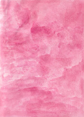 Watercolor painting abstract background or viva magenta color abstract watercolor texture backdrop on paper. Valentine or love concept, card and poster. copy space. Hand painted texture style.vertical
