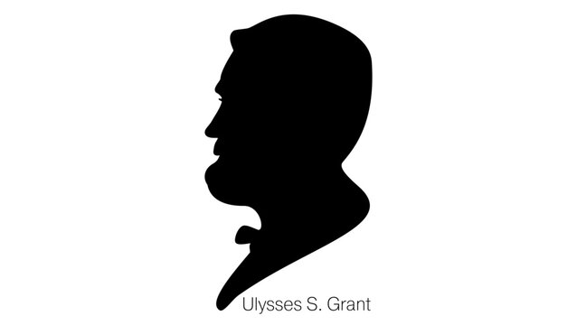 Ulysses S. Grant silhouette