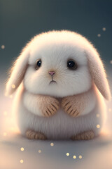 white bunny

