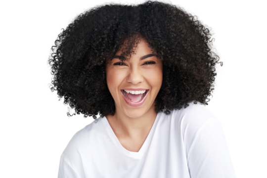 An attractive young woman posing isolated on a PNG background.