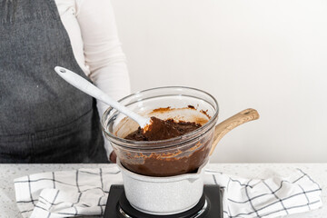 Homemade chocolate peanut butter fudge