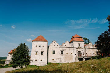 Fototapeta na wymiar Svirzh castle in Lviv region, Ukraine.