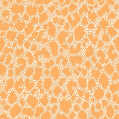 Powtarzalny wzór skóry żyrafy, pomarańczowy. - obrazy, fototapety, plakaty