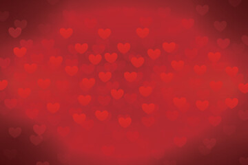Background image made with a combination of hearts and light
