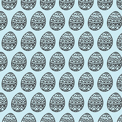 easter egg seamless pattern background
