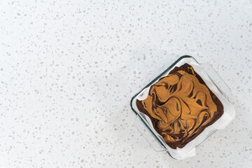 Chocolate fudge with peanut butter swirl