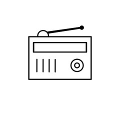 radio icon design, a simple icon with an elegant concept, suitable for your collection or business logo