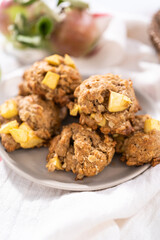 Apple oatmeal cookies