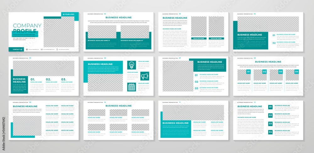 Poster multipurpose presentation template design with clean style and modern layout use for business annual