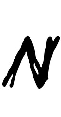 Angry Scribbled Sketched Letter