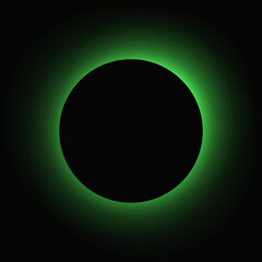 Circle illuminate light frame with color gradient