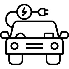 Electric Car Icon