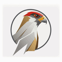 Bird Logo abstract design. Vector illustration on a light background