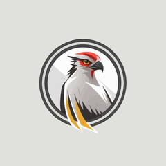 Bird Logo abstract design. Vector illustration on a light background