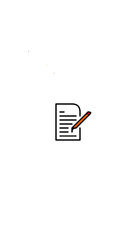 Edit file icon, note, register icon vector illustration