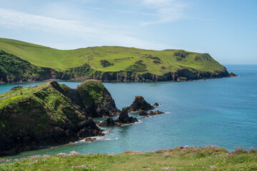 Coastal landscape near Hope Cove in Devon