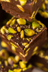 Chocolate pistachio fudge