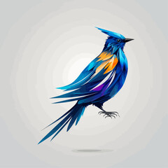 Obraz premium Bird Logo abstract design. Vector illustration on a light background