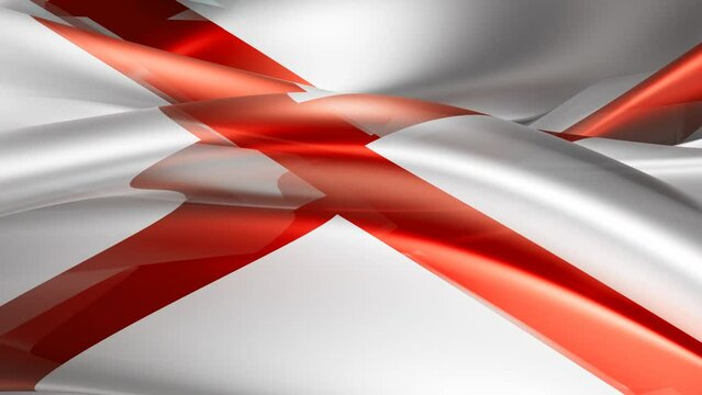 Alabama of United State wave glass background. Calm liquid endless loop animation of USA state