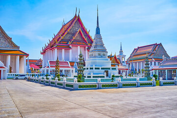 Wat Kanlayanamit temple in Bangkok, Thailand