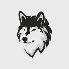 Naklejka premium wolf logo design vector symbol design inspiration creative idea