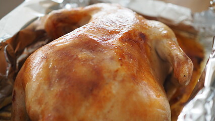 Whole roast chicken