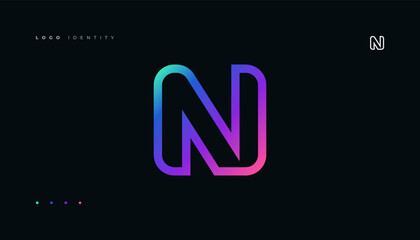 Creative N Letter Logo Gradient Suitable For Your Company