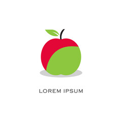 Vector apple illustration design icon